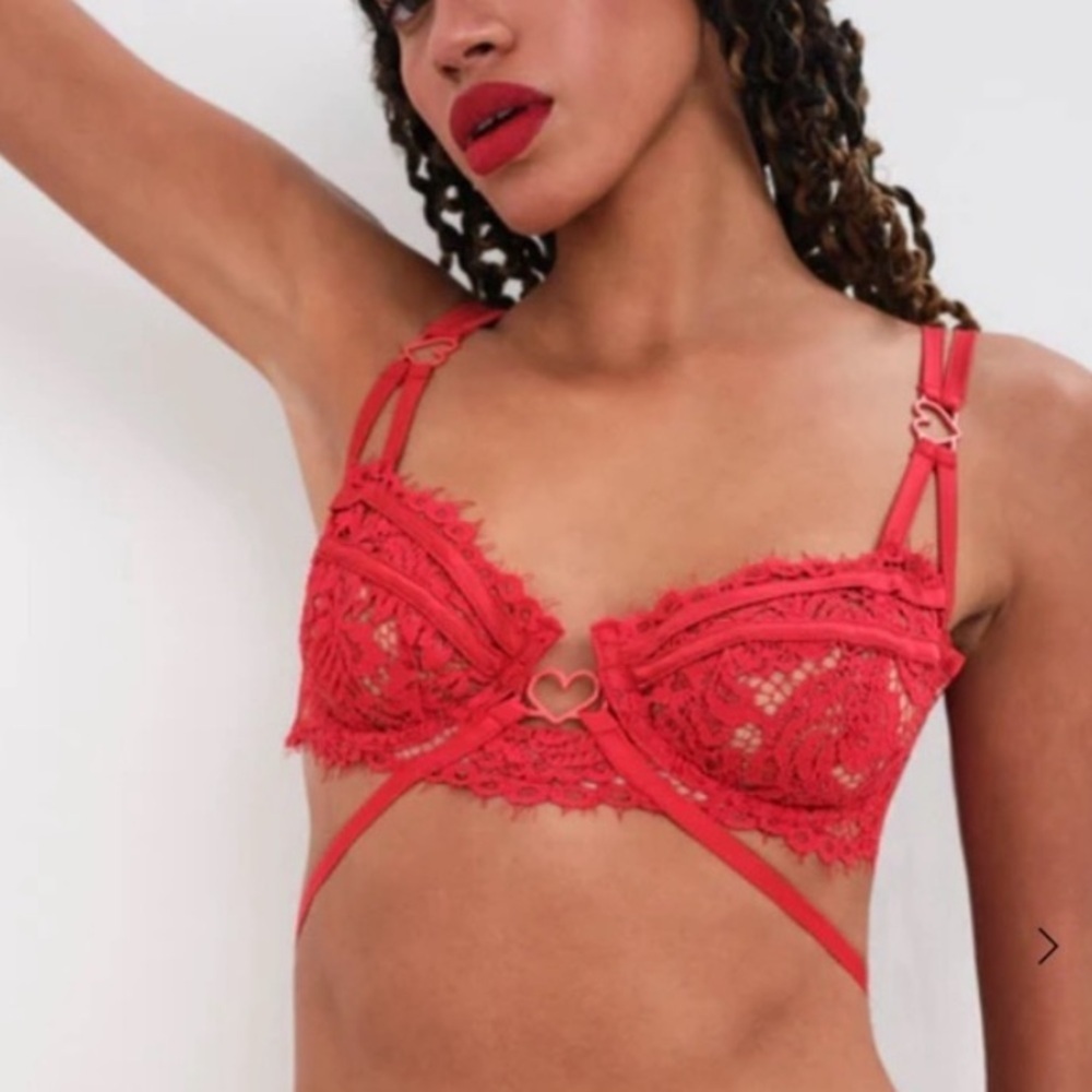 NWT For Love & Lemons Rosa Lace Bra XXS
